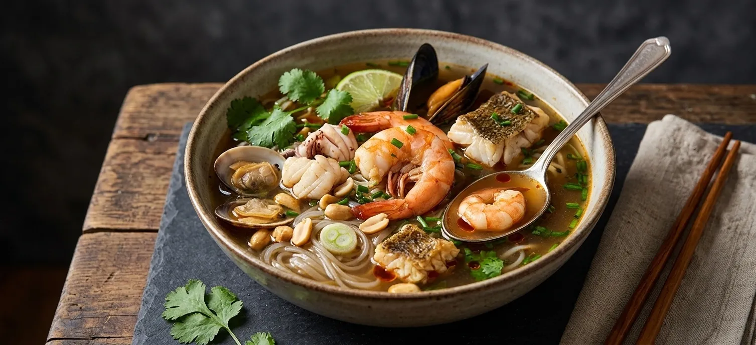 شوربة المأكولات البحرية